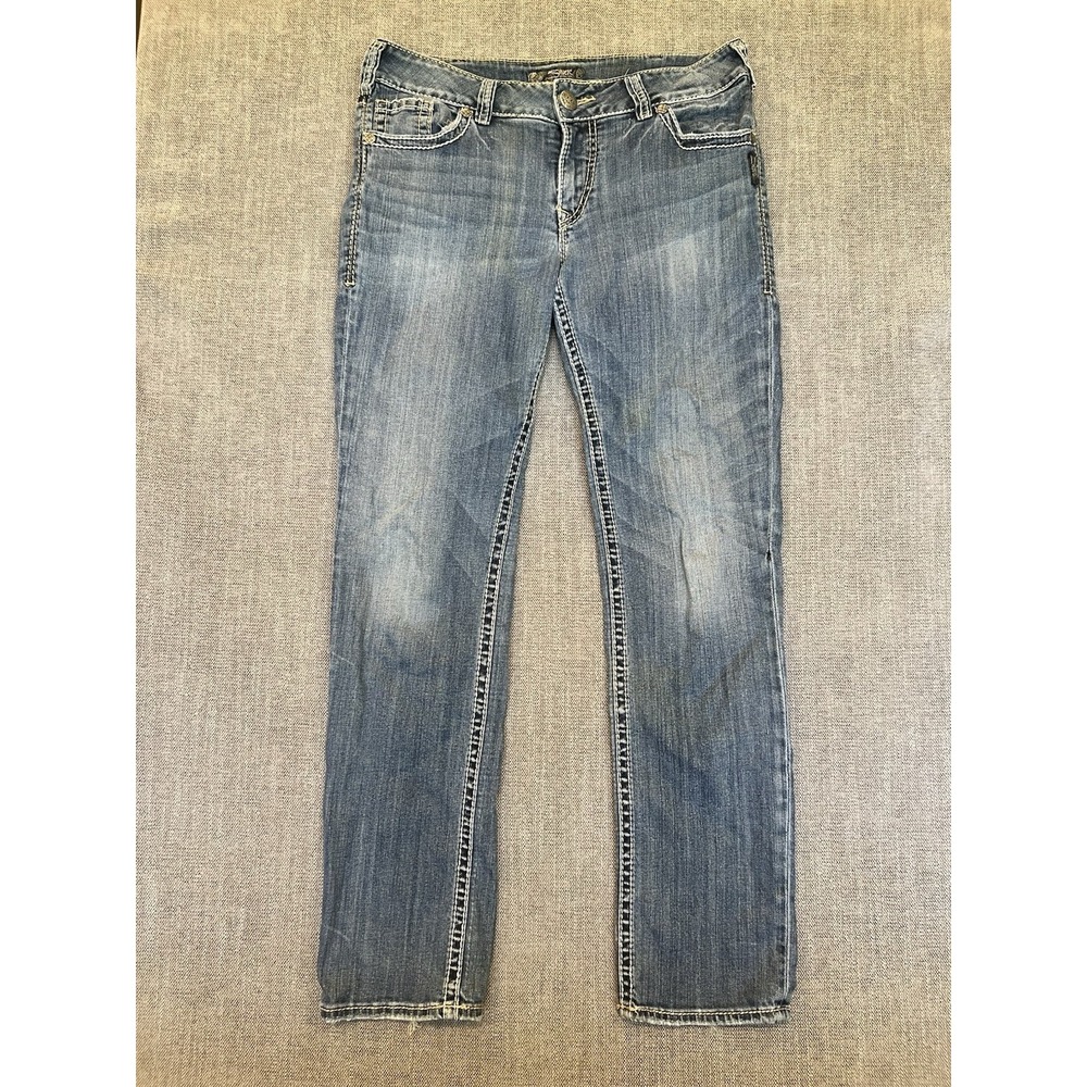 Silver Jeans Suki Slim Women's W30 L31 Medium Wash Stretch Denim